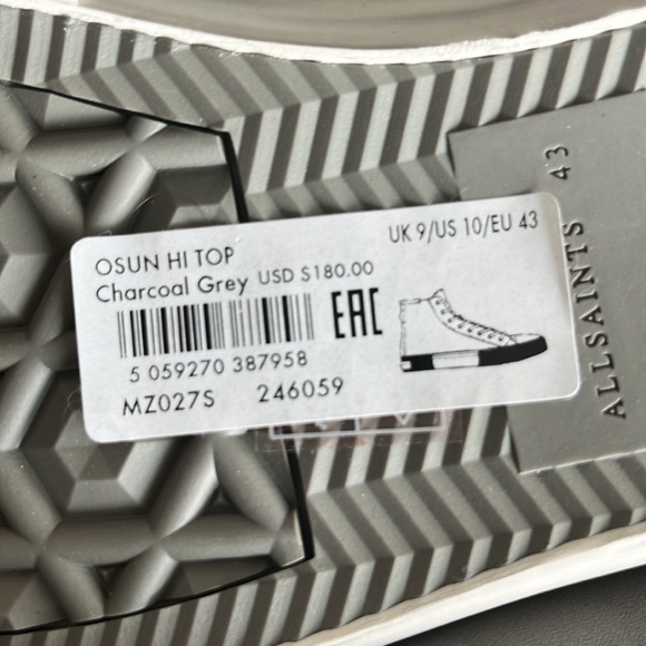 All Saints OSUN Hi Top Snickers - Picture 9 of 9